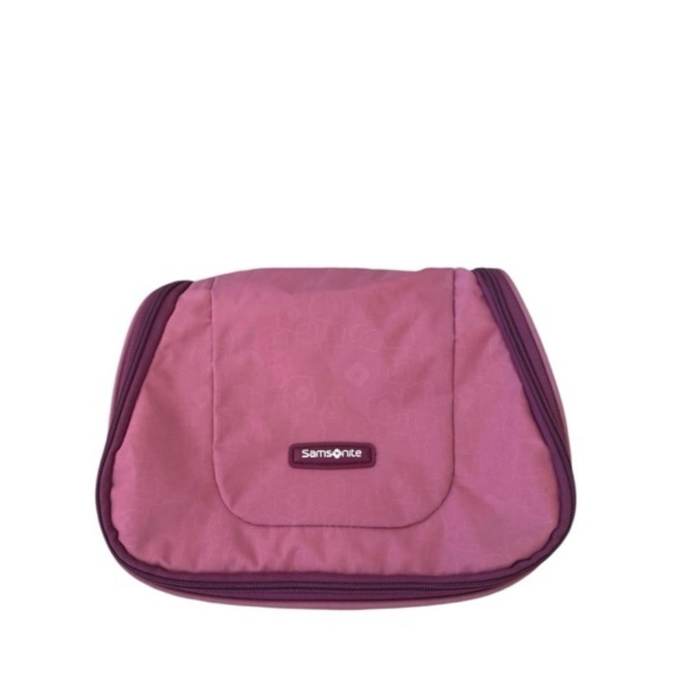 Samsonite Cosmetics‎ Pink Travel Storage Toiletry Make Up Zip Bag